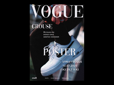 vogue 2 graphic graphic design poster poster a day poster challenge poster collection poster design posters type typeface