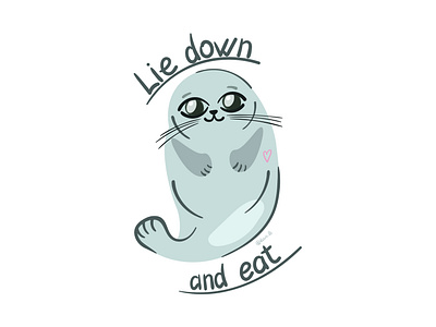 Lie down and eat