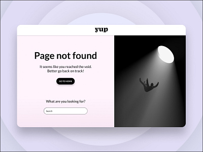 Daily UI 008: 404 Page