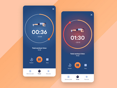 Daily UI 014 - Countdown Timer countdown daily 100 challenge daily ui dailyui dailyuichallenge timer ui workout