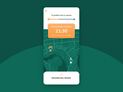 Daily UI 020: Location Tracker daily 100 challenge daily ui daily ui 020 dailyui dailyuichallenge delivery delivery app location pin location tracker ui