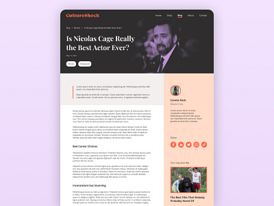 Daily UI 035: Blog Post blog blog design blog post daily 100 challenge daily ui daily ui 035 dailyui dailyui 035 dailyuichallenge ui