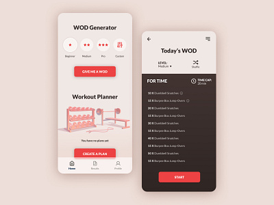 Daily UI 041: Workout Tracker crossfit daily 100 challenge daily ui daily ui 041 dailyui dailyui 041 dailyuichallenge ui workout workout app workout tracker workouts