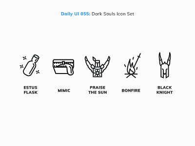 Daily UI 55: Icon Set daily 100 challenge daily ui daily ui 055 dailyui dailyui 055 dailyuichallenge dark souls icon design icon set icon sets icons ui