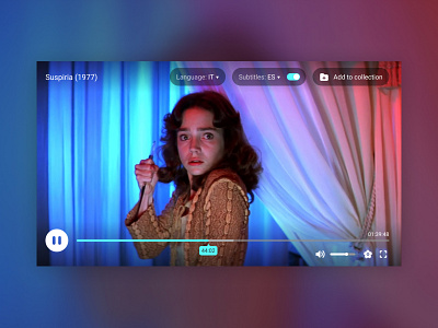 Daily UI 57: Video Player daily 100 challenge daily ui daily ui 057 dailyui dailyui 057 dailyuichallenge ui video player videoplayer