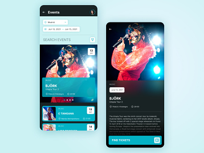 Daily UI 70: Event Listing daily 100 challenge daily ui daily ui 070 dailyui dailyui 070 dailyuichallenge event event app event listing events ui