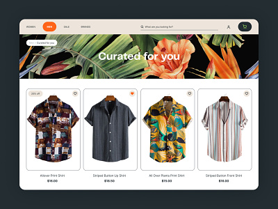 Daily UI 91: Curated for You clothing curated curated for you daily 100 challenge daily ui daily ui 091 dailyui dailyui 091 dailyuichallenge shop ui