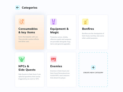 Daily UI 99: Categories