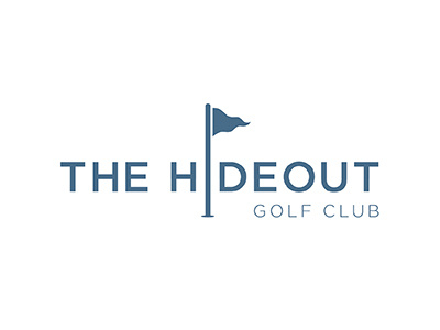 Hideout Logo branding golf identity logos