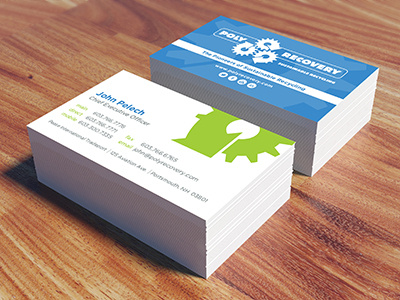 Business Card clean flat identity print stationary