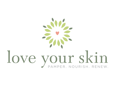 Natural Skin Care Logo branding bright clean healthy identity logos natural skin care