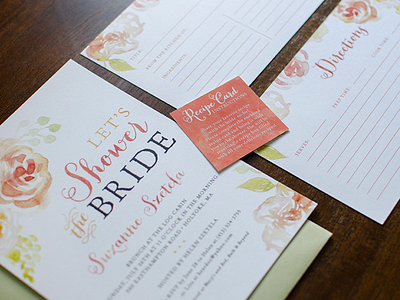 Bridal Shower Invitation Package