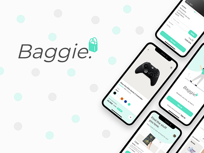 Baggie. app design e commerce mobile app ui case study