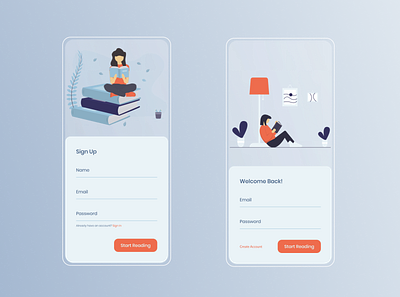 Daily UI 001 - Sign Up books sign up