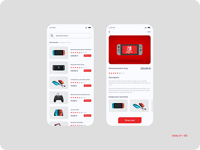 Daily UI 012 - E-commerce Shop