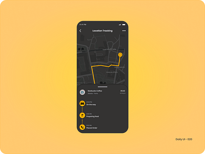 Daily UI 020 - Location Tracker location tracker