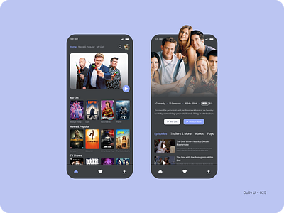 Daily UI 025 - TV App tv app