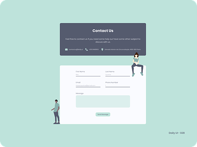 Daily UI 028 - Contact Us contact us