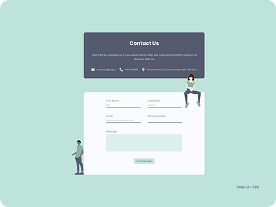 Daily UI 028 - Contact Us