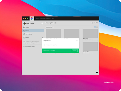 Daily UI 031 - File Upload figma file upload