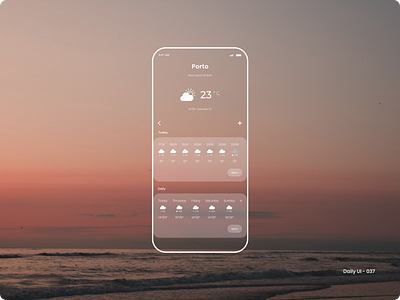 Daily UI 037 - Weather weather