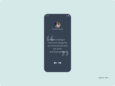 Daily UI 039 - Testimonials testimonials