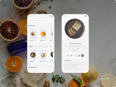 Daily UI 040 - Recipe cooking food recipe