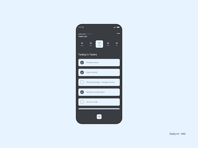 Daily UI 042 - ToDo List organization planner to do to do list todolist