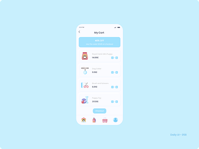 Daily UI 058 - Shopping Cart