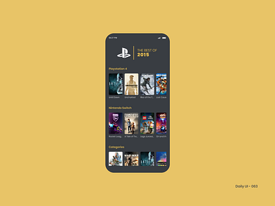 Daily UI 063 - The best of 2015