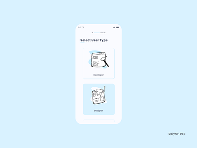 Daily UI 064 - Select User Type