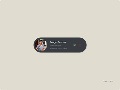 Daily UI 078 - Pending Invitation 078 dailyui invitation pending invitation
