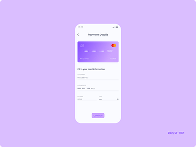 Daily UI 082 - Form 082 credit card dailyui form payment form