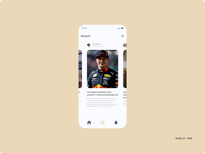 Daily UI 094 - News 094 dailyui f1 formula 1 news