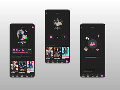 Twitch Match - iOS Feature Concept branding clean simple modern dailyui design ios match mobile twitch ui