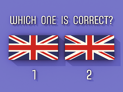 Union Jack - Mandela Effected? asymmetrical blue british england flag mandela effect me red survey symmetrical union jack