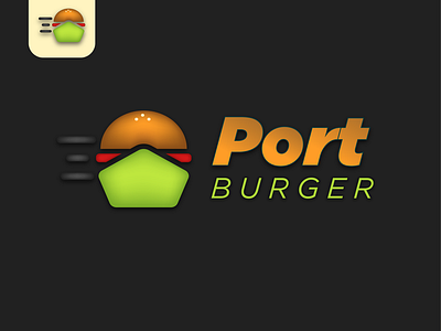 Port Burger Logo Design