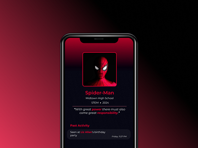 Spider-Man - #10MinuteDesign branding design profile spider man ui vector