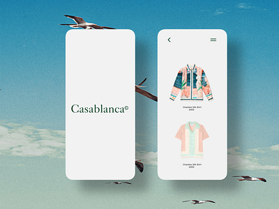 casablanca concept app UI app branding ui