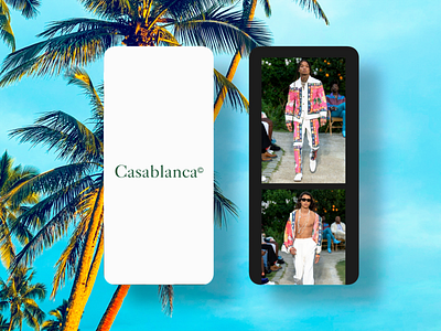 casablanca mobile application concept app branding ui ux