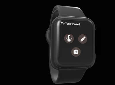 Coffee Apple Watch application concept app branding ui ux