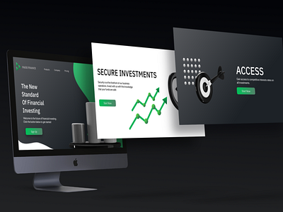 Landing page for Paige finance (concept) app branding design icon ui ux web website