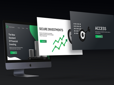 Landing page for Paige finance (concept)