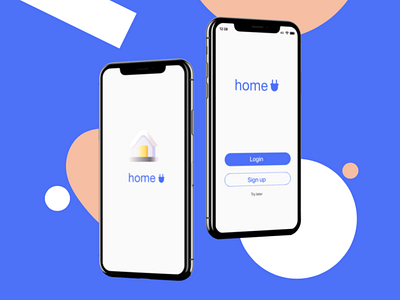 HOME: IOT smart home application app design minimal ui ux
