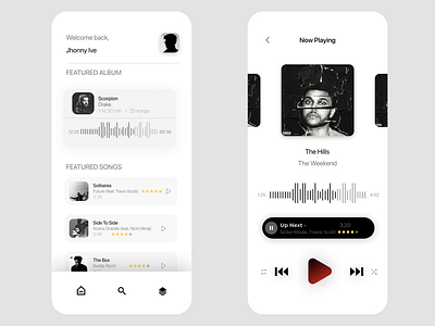 Music/Podcast app concept