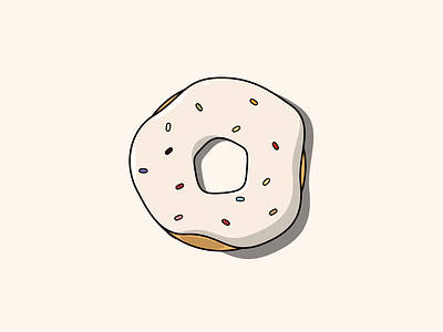 Donut Illustration 3d app branding clean clean ui design graphic design illustration logo minimal simple ui
