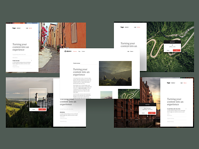 From Content to Experience branding createdincluj design holiday minimal places simple travel web website