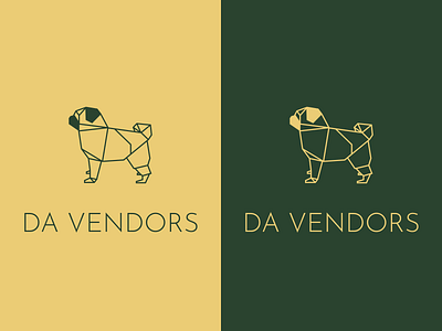 "DA VENDORS" Company logo branding clean design illustration logo minimal simple ui ux vector