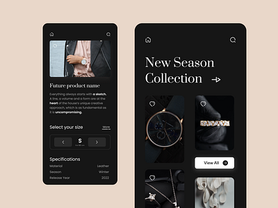 Luxury Store App Concept