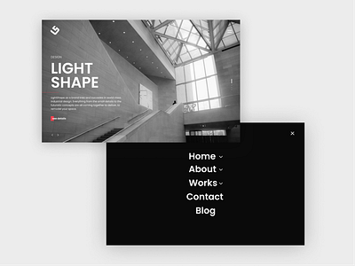"LightShape" Online Store Design branding design graphic design minimal simple ui